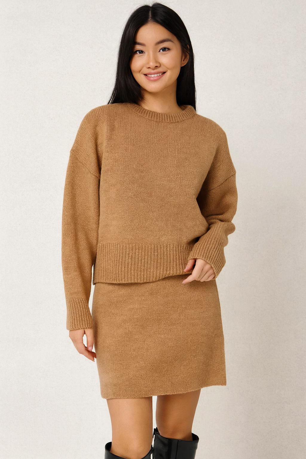 Gebreide Rok & Trui Set – Essentials